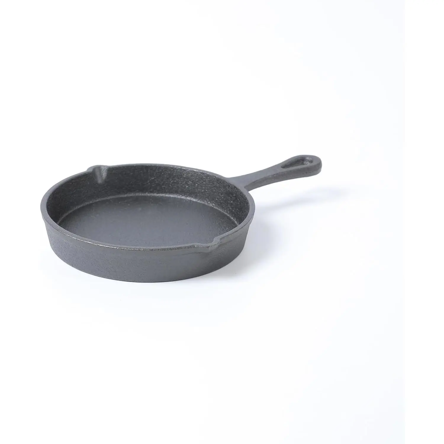 Cast Iron Mini Skillet, Round Pan, Mini Server, DIA.5.3 inch, Black
