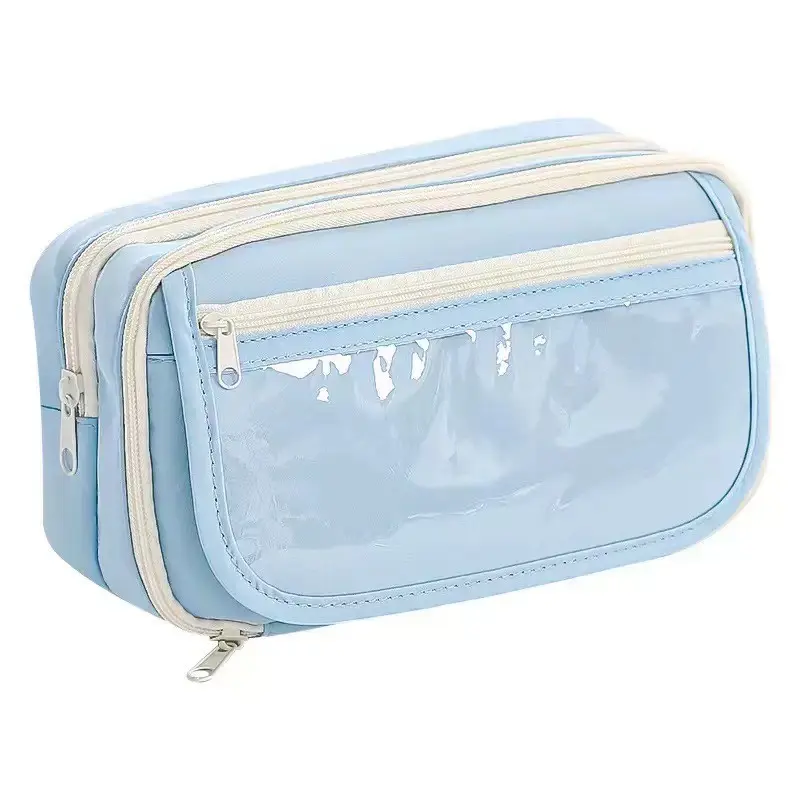 2026 New 9‑Layer Large‑Capacity Pencil Case, Simple Multi‑Compartment Stationery Pen Bag, Durable Pencil Pouch for Girls Student Daily School Supplies