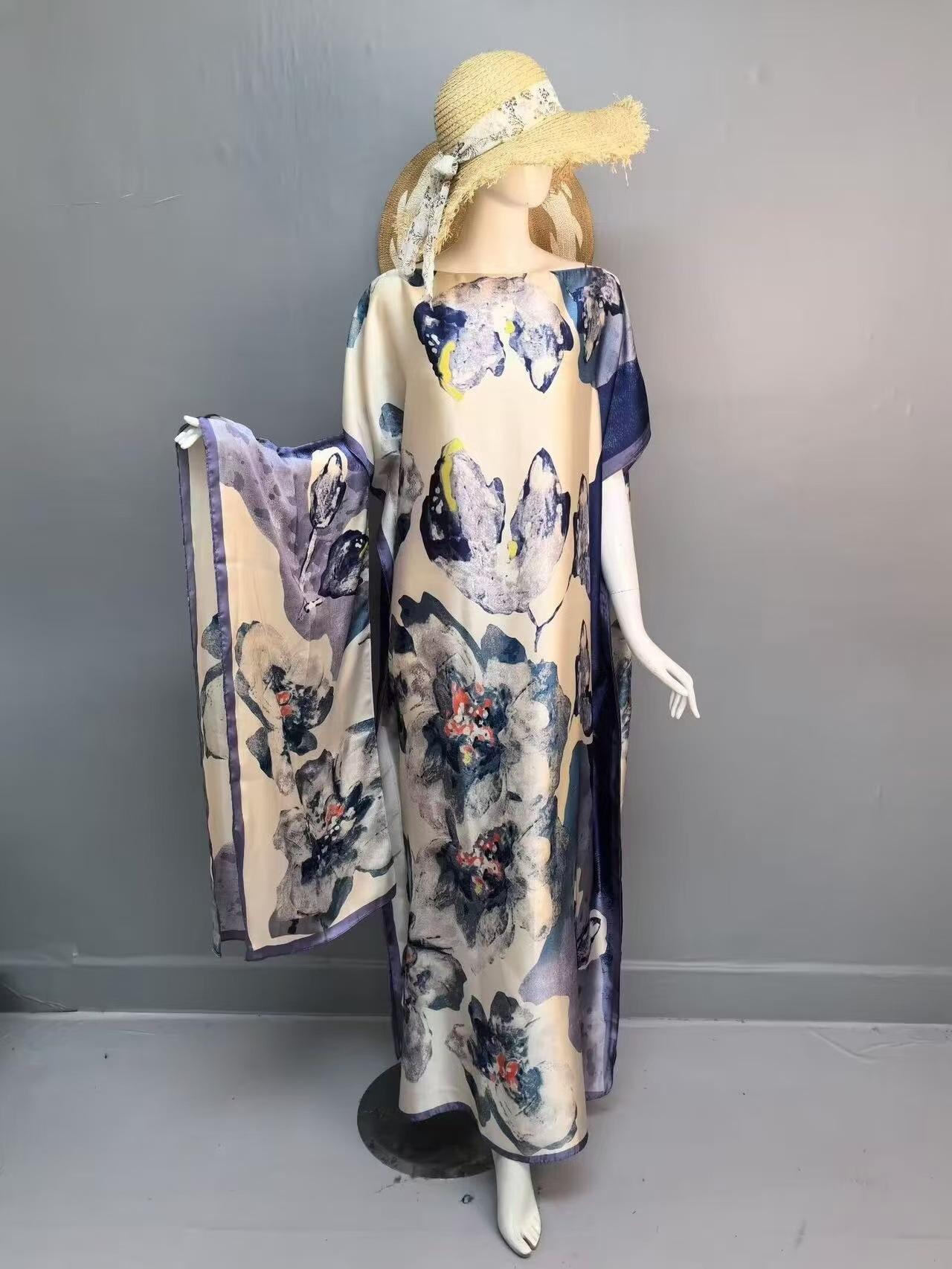 Women's Leopard Print Long Sleeve Kimono & Bandana Set, Casual Open Front Outerwear & Square Scarf Set for Beach Vacation, Beach Cover Up, Ladies Clothes Accessories for All Seasons