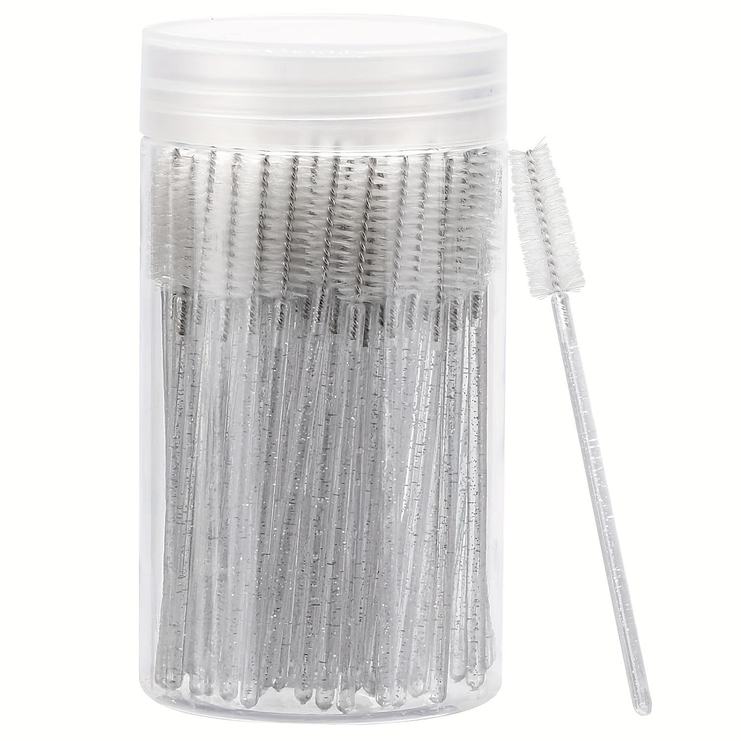 Disposable Eyelash Brush with Container, 40pcs/box Mascara Wands for Travel Eyelash Makeup, Spoolie Accessories for Eyelash Extensions, Cosmetic Accessory, Makeup Brushes, Eyelash Tools, Cosmetics Makeup Tools