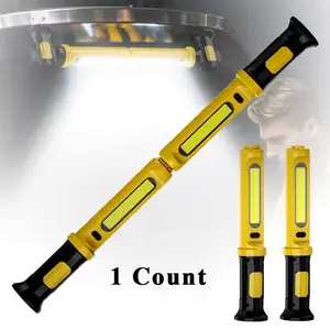 4000mah Rechargeable LED Work Light, Multi-Functional Car Repair Lamp with Hook and Silicone Strap, Ideal for Garage Workshop Emergencies