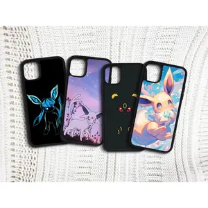 Eevee Phone Case, Glaceon Anime Umbreon Phone Case, Espeon Phone Case for iPhone 6 7 8 plus XR XS max 11 12 13 14 15 Plus Pro Max Mini SE 2020 Aesthetic Phone Case