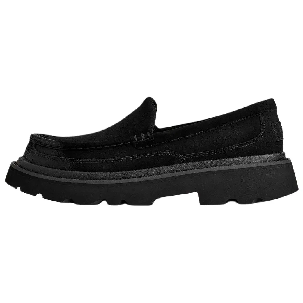 UGG Ascot Leather Slip-On Vintage Loafers 1172691-BLK
