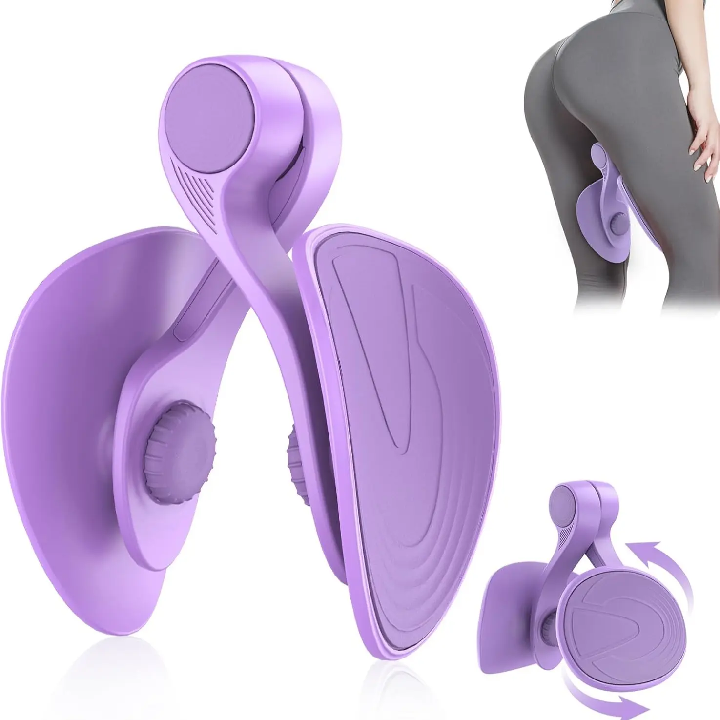Women's Pelvic Floor Muscle Trainer, Inner Thigh Tightener, Leg Exercise Gym Equipment, Butt Shaper, Fitness Device for Women
