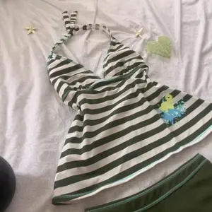 Harajuku Aesthetics Top Women's Sleeveless Striped Tight Clothing Sexy Women's Clothing Korean Casual Sweet Girl Beach Vest