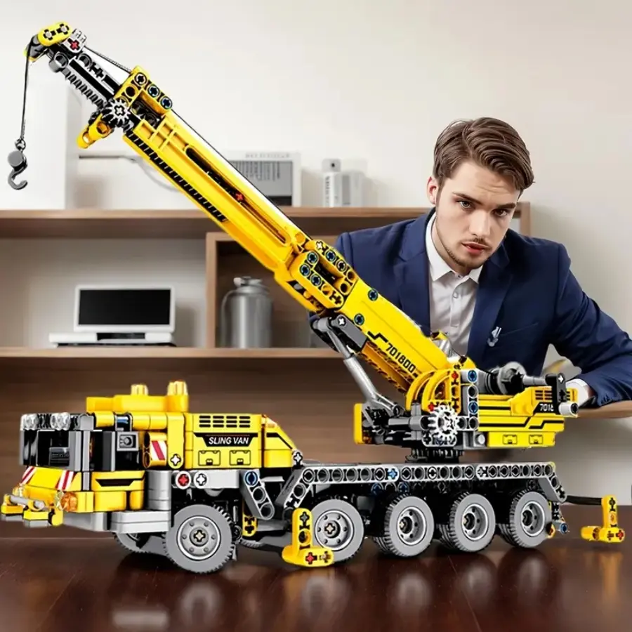 Lifting Hook STEM Engineering Truck Cranes, for 7 8 9 10 11 12 13 Year Old Boys Girls Kids Durable ABS Mechanical Vehicle DIY Assembly Toy Brain Teaser Game Classroom Rewards Birthday Gifts 2026 Hot Sale TikTok Trending Must Haves