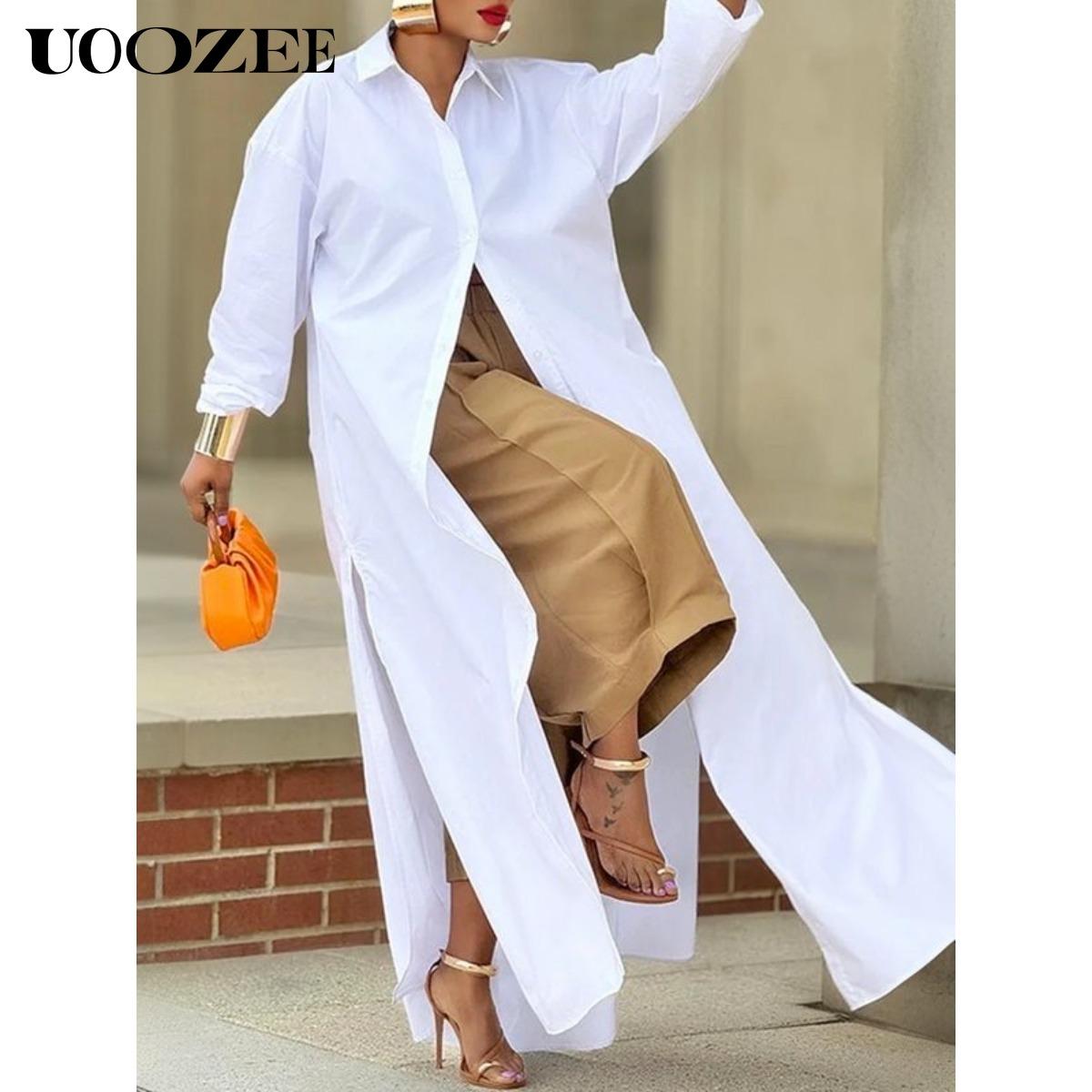 UOOZEE Women's Khaki Loose Multicolor Cropped&Long Trousers 100% Cotton Soft Summer&Autumn/Winter Comfortable Breathable Fabric Elastic Waistband Lantern Pants with Pockets Casual Style Bottoms Outfit Minimalist Spring Basic teacher outfits