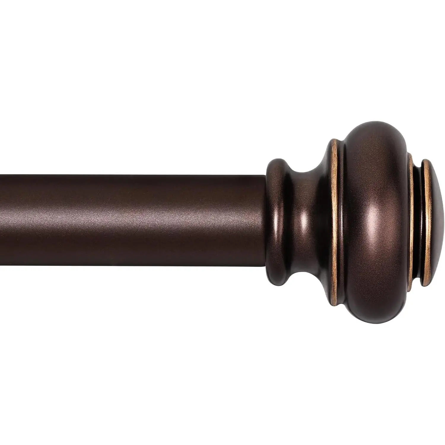 Duty Rods for Windows 28 to 48 Inches, Bronze Rods with Classic Finials for Bedroom, Living Room,,