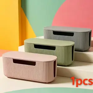 Cable organizer set, cable management tool for hiding power plug-in cables, wire storage box, cable organizer made of safe ABS material, including clamp sleeve, suitable for home and office.