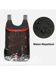 Lightweight Mountain Bike Cycling Backpack, Multi-Functional Foldable Storage Bag, Waterproof Polyester Sports Backpack for Hiking Camping Outdoor Travel