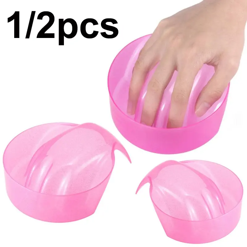 1/2PCS Professional Nail Polish Remover bowl Manicure Bowl Soak Finger Acrylic Tip Nail Soaker Remover For DIY Tools Accessories