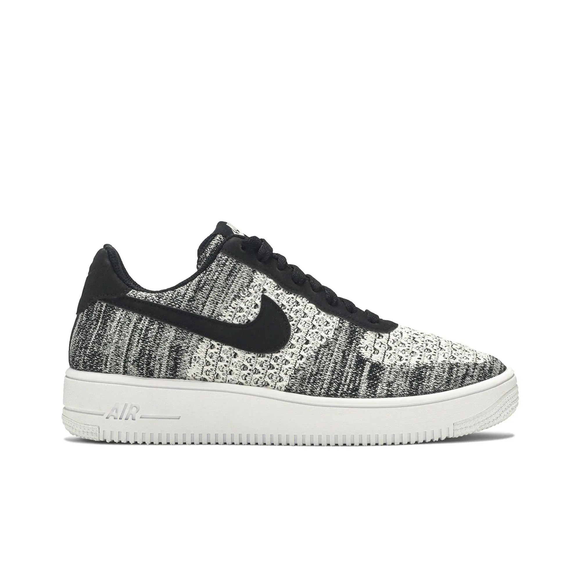 Nike Air Force 1 Flyknit Low 2.0 'Oreo' (Unisex) Black/Pure Platinum-Black-White sneakers AV3042 001