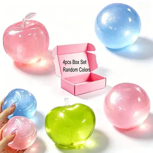 4pcs - Slow Rising Sensory Stress Relief Ball, Relieve Anxiety, Easter Basket Fillers, Party Gifts, Gifts for Apple Enthusiasts and Ball Enthusiasts