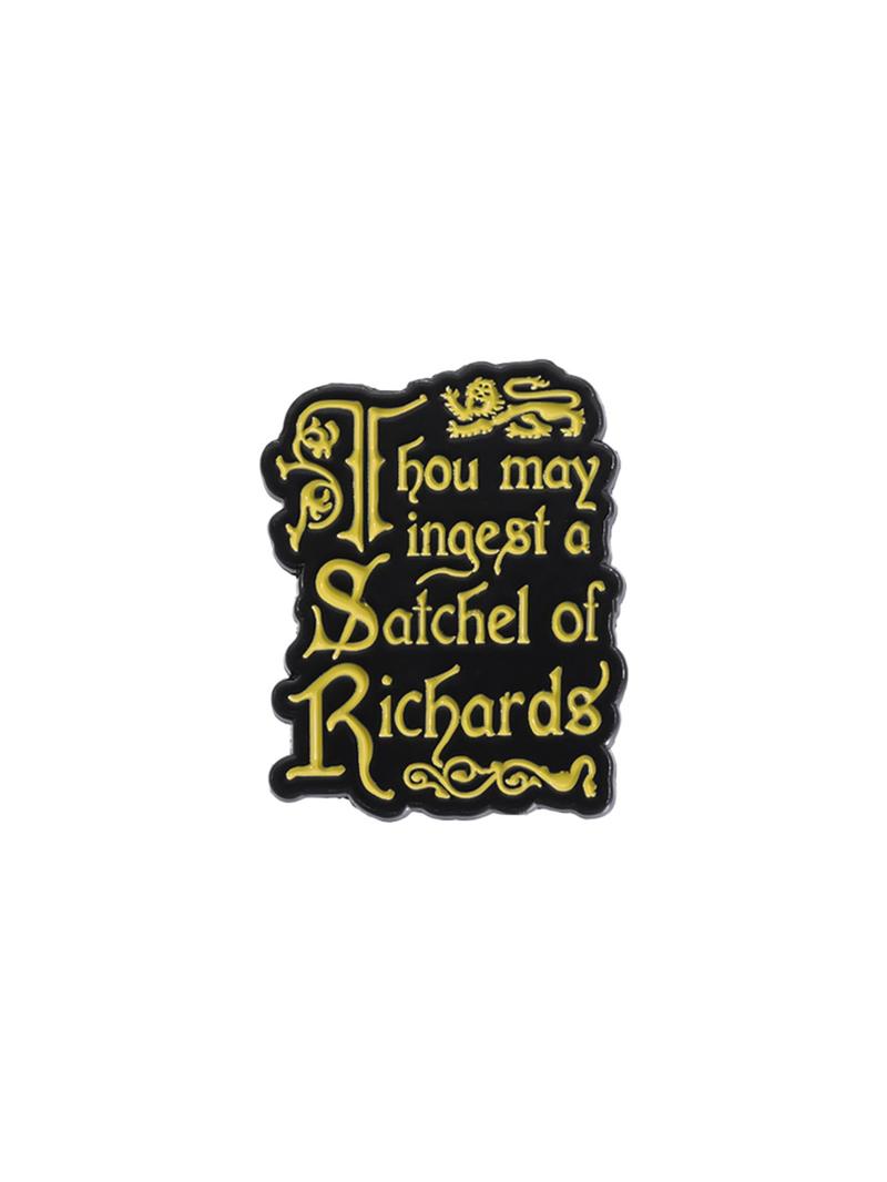 Letters Pattern Brooch, Fashion Brooch for Party, Daily Clothing Decor, Trendy All-match & Exquisite Brooch for Birthday Gift, Personalized