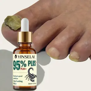 Ultra-Powerful 95% Scorpion Venom Nail Strengthener, Contains Bee Venom & Ginger Extract, 24-Hour Care for Thickened & Damaged Nails