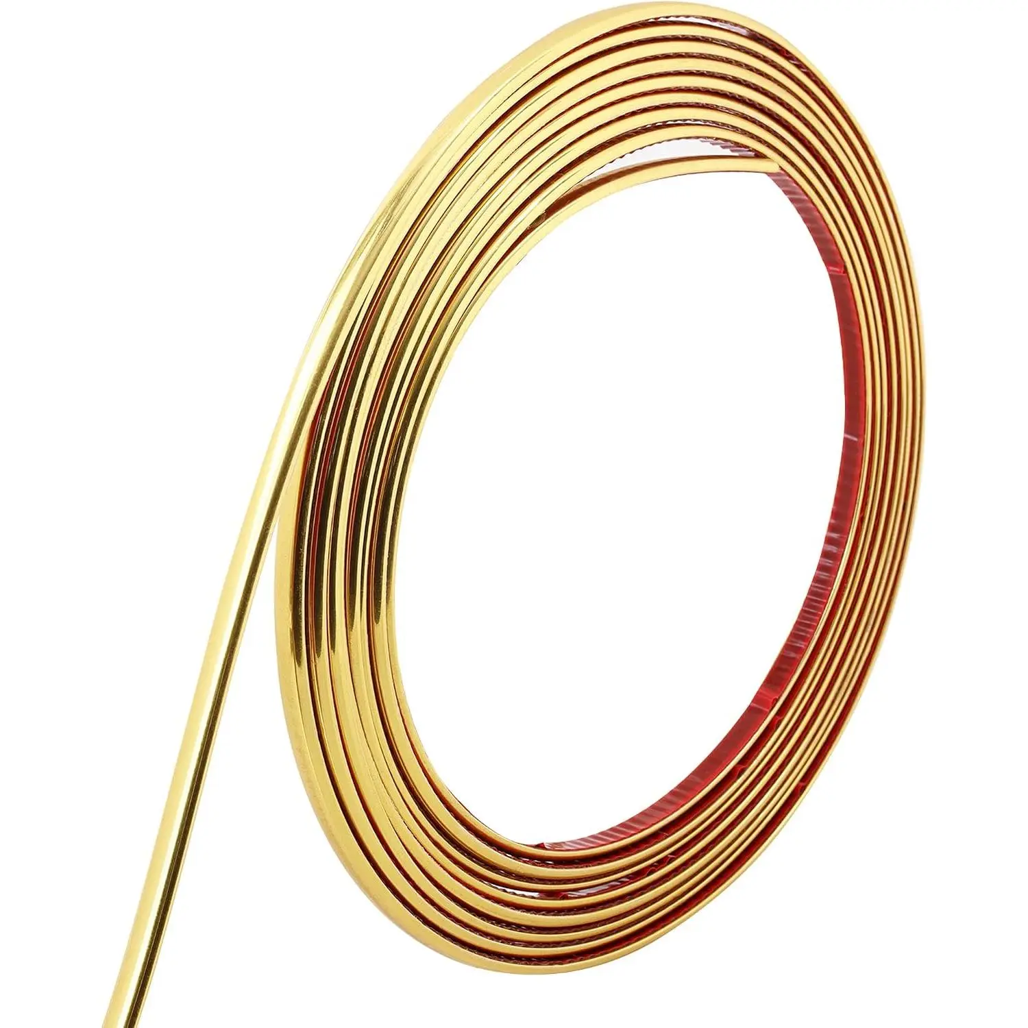 16.4ft Shiny  Peel and Stick Molding Trim, Flexible Mirror Wall Ceiling Floor Cabinet Tile  Moulding