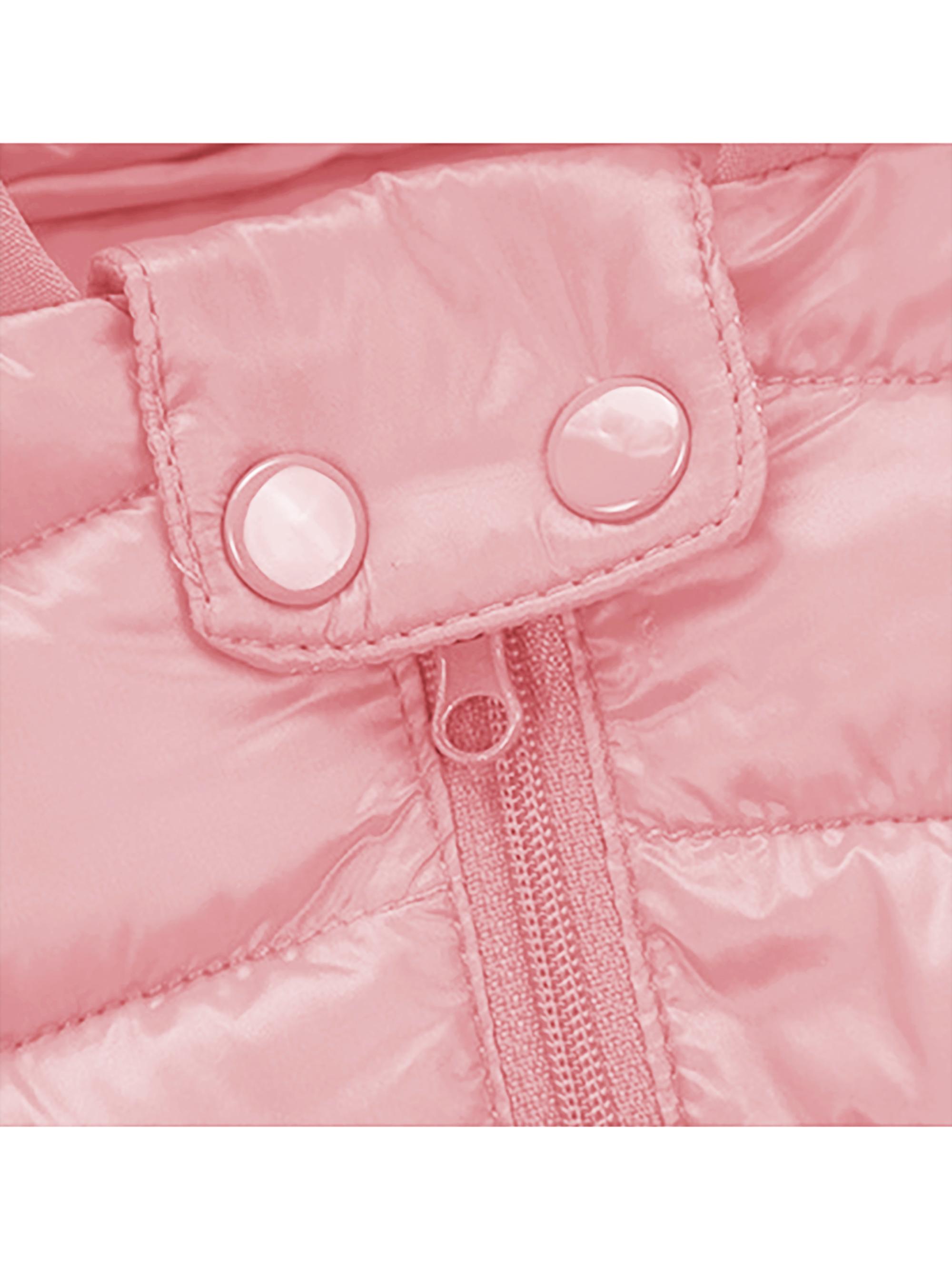 (New)2pcs ' European/American Style Winter Ski Suit Set - Boys & Girls Bear Ear Hooded Jacket & Pants with Coat & Matching Snow Pants, Thickened for Skiing, Ice Skating, Outdoor Play (Pink, Hand Washable), Perfect for Outdoor