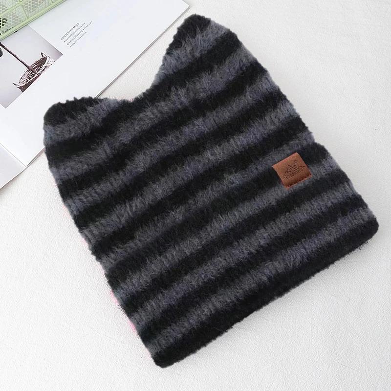 Women's Plush Winter Hat With Fluffy Ears,Cozy Cat Ear Design,Fashion Y2K Beanie For Women