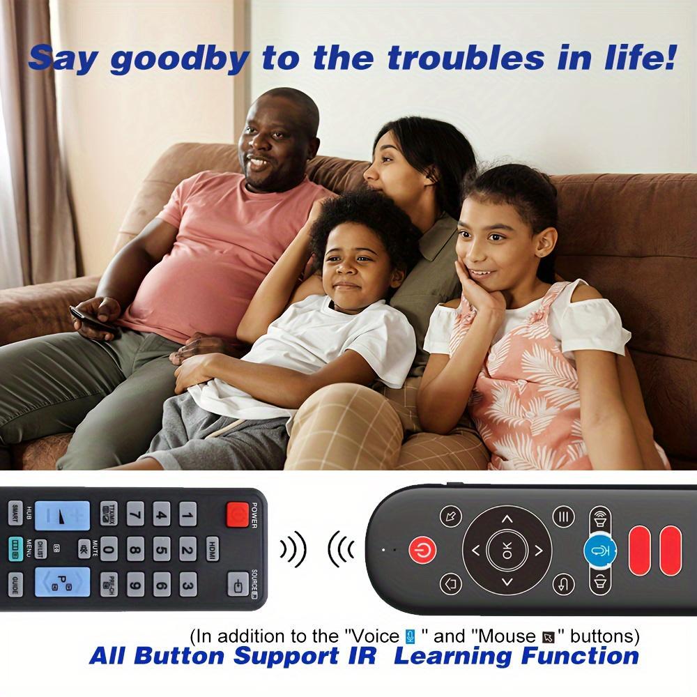 Wireless Remote Control Mouse with Mini Keyboard, Backlight Function, 6-Axis Gyroscope, Smart TV Voice Search, Suitable for Smart Tvs, Projectors, TV Boxes