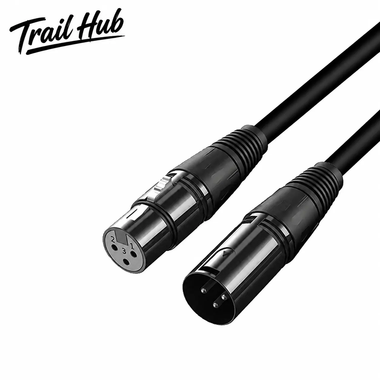 Professional-Grade Balanced XLR Extension Cable with Cannon Male-to-Female Connectors for Microphones, Audio Mixers, and Studio Equipment — Durable Oxygen-Free Copper Wiring, Shielded for Noise-Free Signal Transmission in Live Sound and Recording Applicat