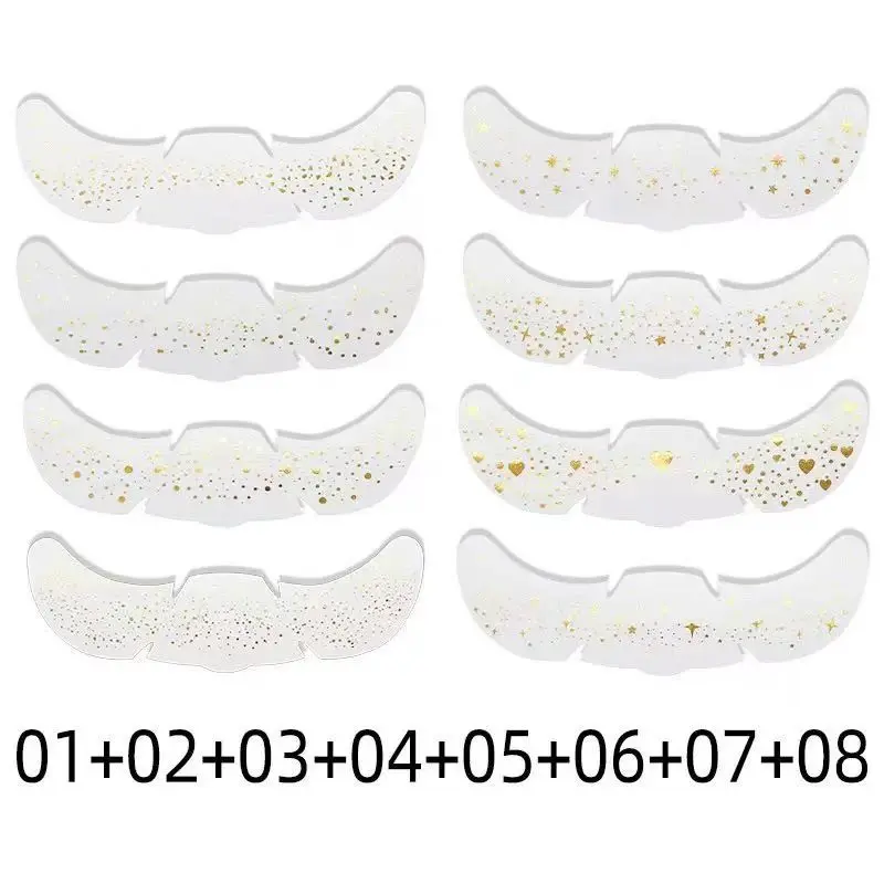8 Designs of Venus Freckle Face Stickers, Sparkling Freckles for Makeup, Perfect for Festive Party Occasions, 8pcs Set