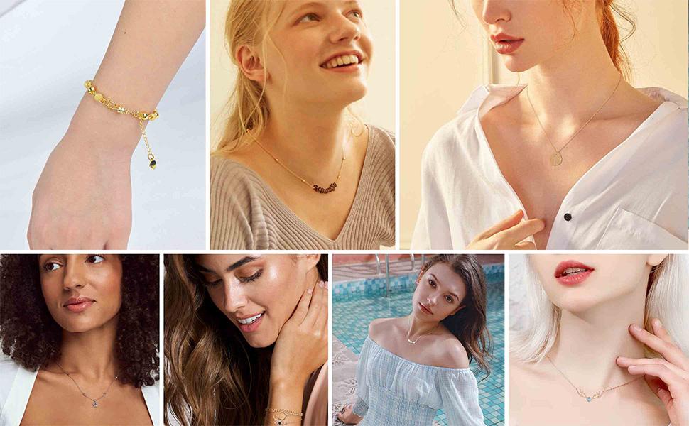 Magnetic Necklace Clasps and Closures 18K Gold and Silver Plated Bracelet Converter Clasp,Suitable for Necklaces Chain Extender