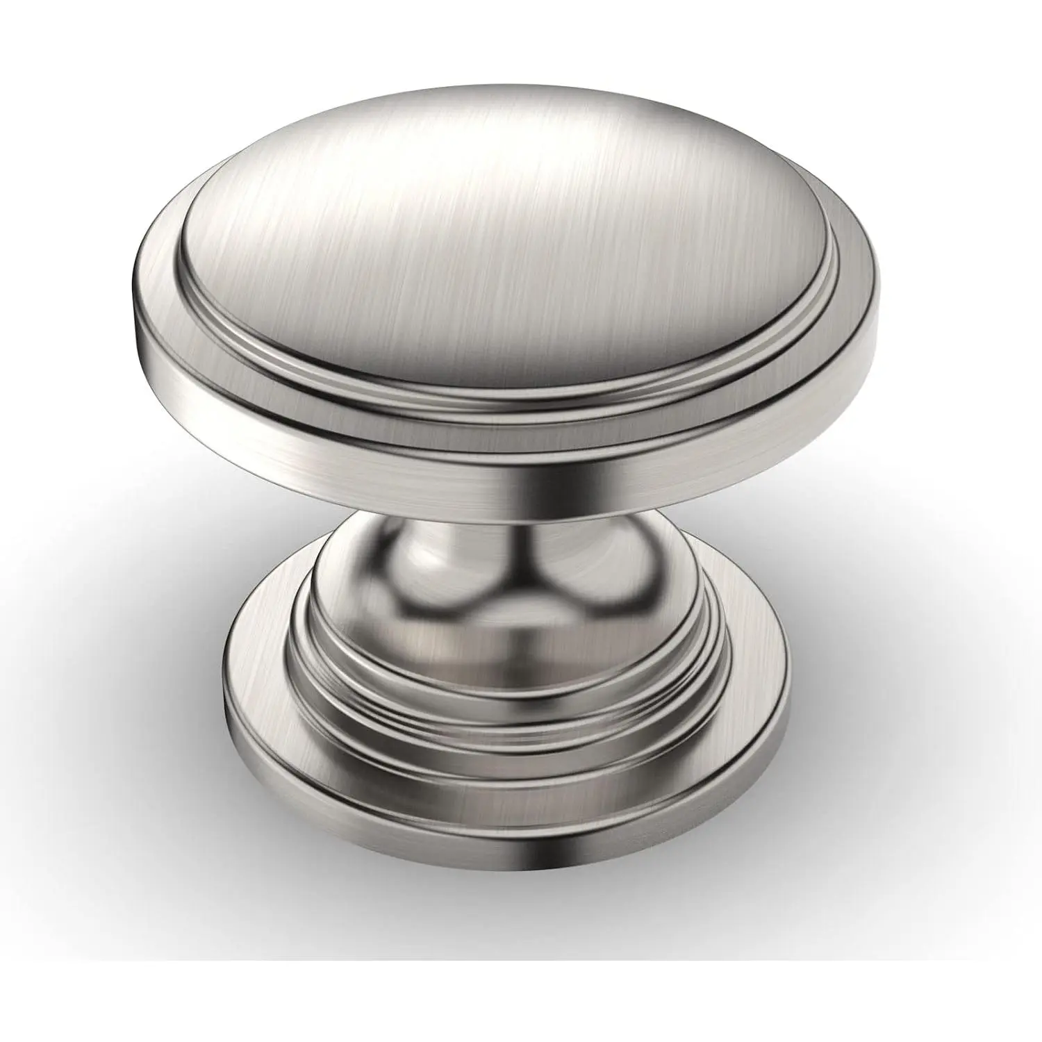 10 Pack 1-1/4 inch Kitchen Cabinet Knobs Brushed Satin Nickel Cabinet Knobs Bedroom Dresser Drawer Knobs Single Hole Cabinet Handles