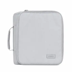Large Capacity Document Briefcase With Detachable Inner Folder, Fits A4 Loose Leaf Binder & Paper, Portable Office File Handbag For Work School