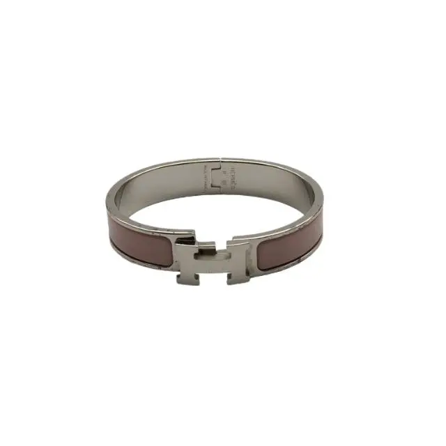 Pre-owned Hermes Tiana Clic H Costume Jewellery Accessory, Enamel Finish H Shaped Clasp, Item P226765516