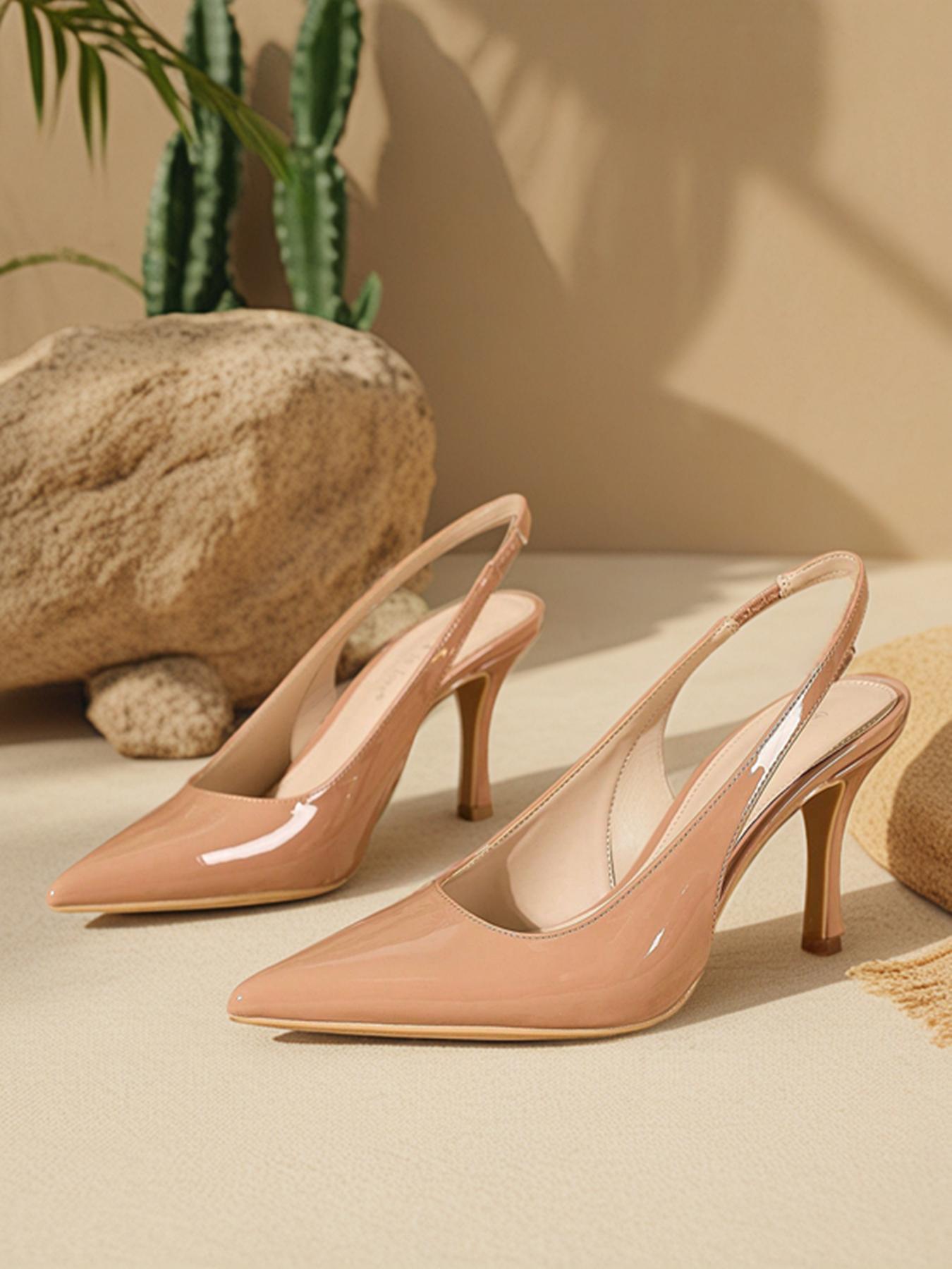 Women's Elegant Fashionable Pointed Toe High Heel Sandals, Fashionable Heeled Sandals, Trendy Minimalist Sandals, All-match Chic Heels for Women for Daily Wear, Walking Shoes