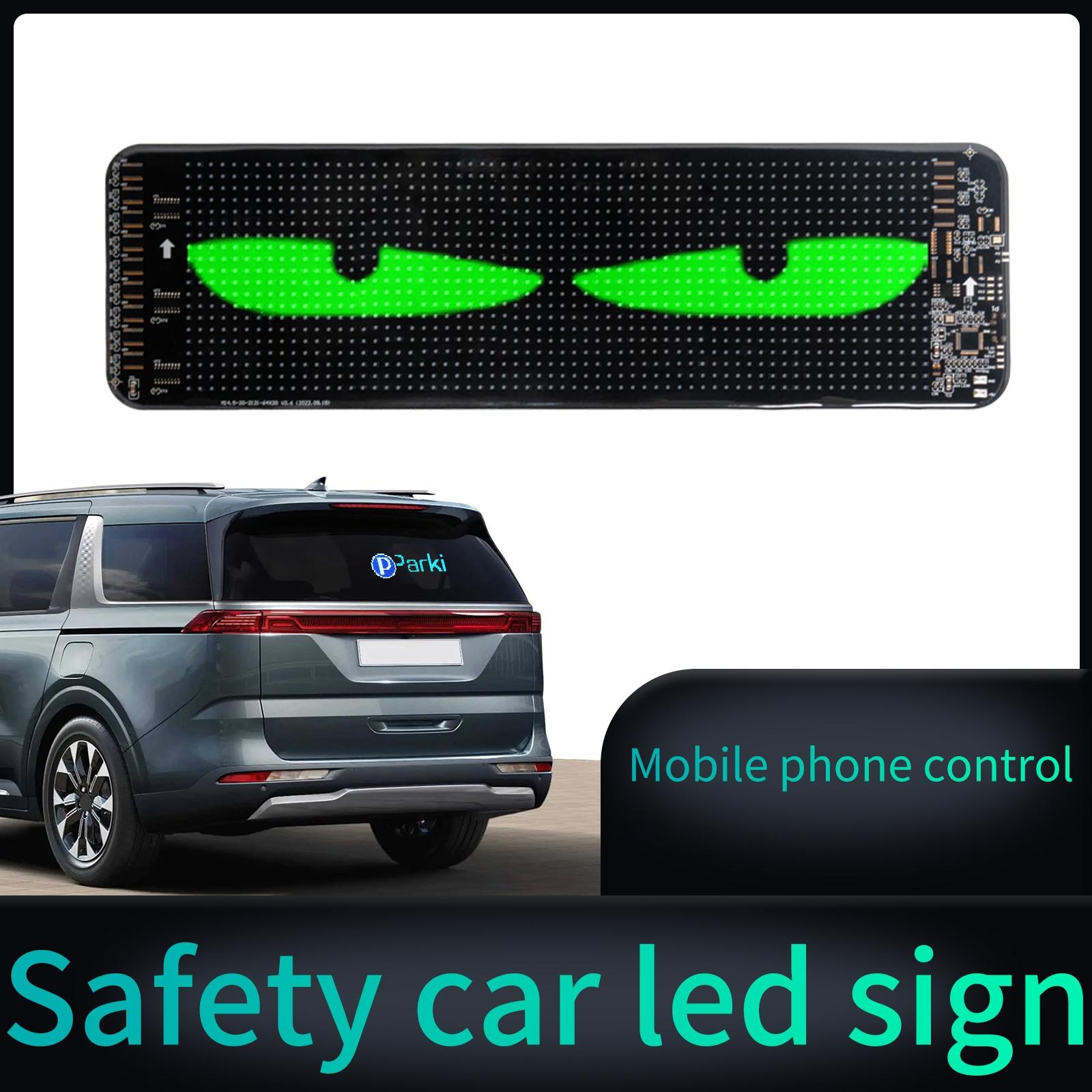 Smart LED Car Window Sign, APP Controlled Programmable Light, Custom ...