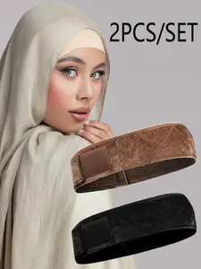 2 Muslim Fashion Summer Anti Slip Accessories, Soft Lightweight Material, Summer Headscarf Holder, Hijab Undercap, Stylish and Comfortable