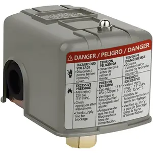 40-60psi Water Well Pump Pressure Switch Electric Auto Control Adjustable Differential 1/4" Female NPT