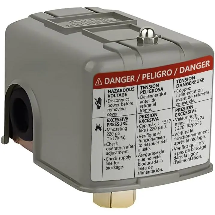 Water Pressure Switch 40-60psi for Well Pump Electric Auto Control Adjustable Differential 1/4" Female NPT