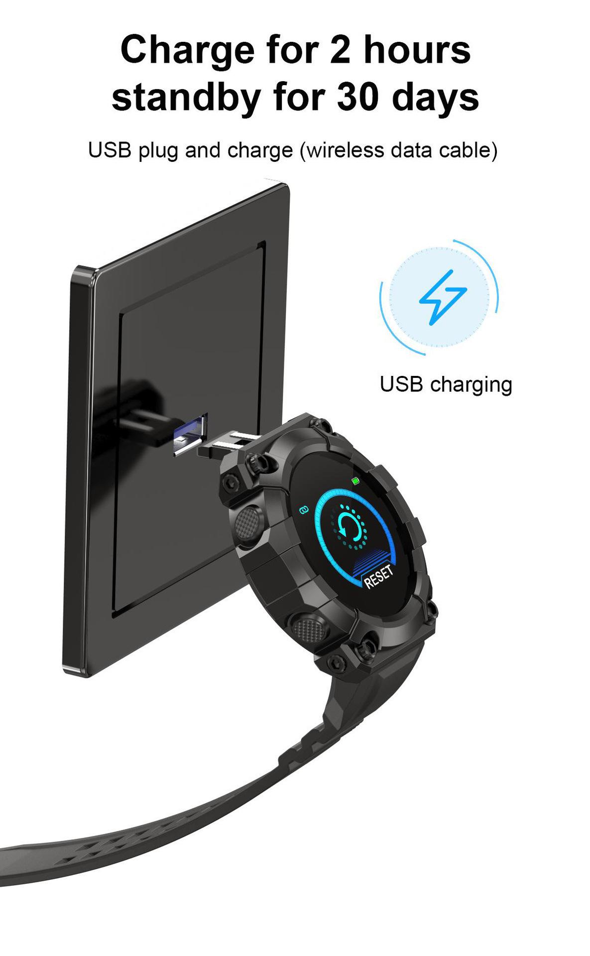 Smart Watch 1.44 Round Screen Heart Rate Blood Pressure Sleep Remote Control Photo Taking Smart Bracelet