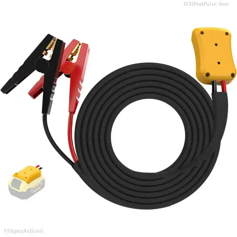 Jumper Cables for DeWalt 20v Batteries, 8 Gauge 6.5 Ft Car Battery Jump Starter, Heavy Duty Automotive Booster Cables for Jump Starting Dead or Weak Batteries (Battery not included)FFApexActive6CC41PeakPulse Gear