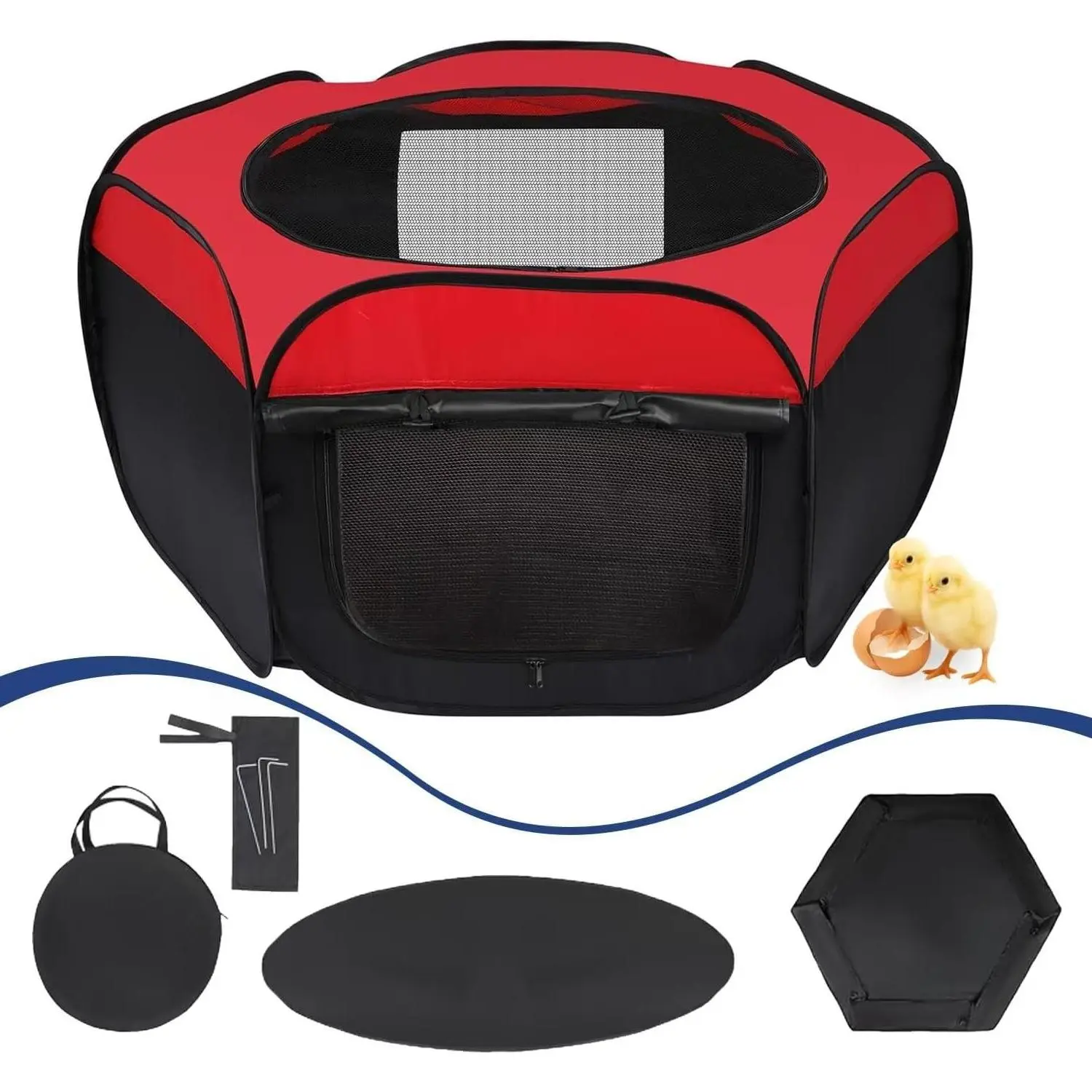 Brooder Box for Chicks, Large Pop Up Chick Brooder Starter KitGift