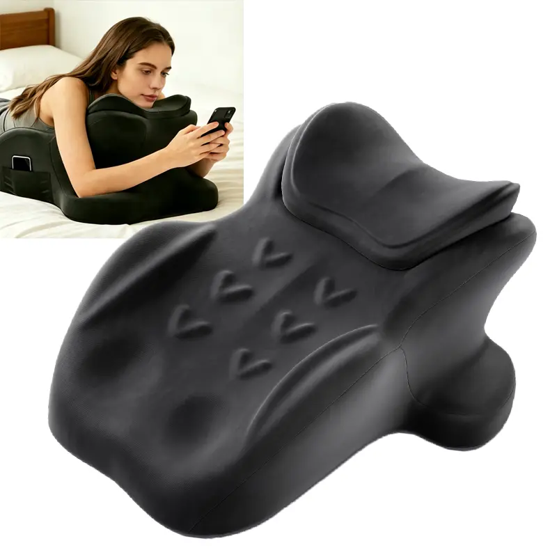2026 Oversized Ergonomic Multi-Function Memory Foam Wedge Reading Pillow with Cervical Support, Restful Neck & Back Pressure Relief, Breathable Machine-Washable Cover – Ideal for Bed, Sofa Use, Birthday Holiday Gift, Pillows