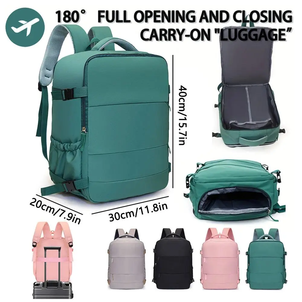 Minimalist Unisex Synthetic Waterproof Multi-Compartment 40x30x20cm Boarding Travel Backpack, Compatible with Ryanair, Easyjet, Wizz Air Budget Airlines