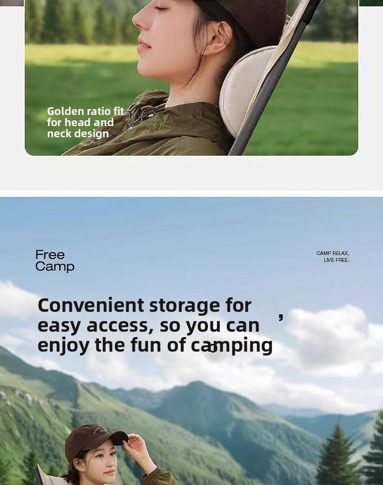 Foldable 4-Position Adjustable Lounge Chair with Armrests Thickened for Outdoor Indoor Use Portable Recliner for Camping Office Resting