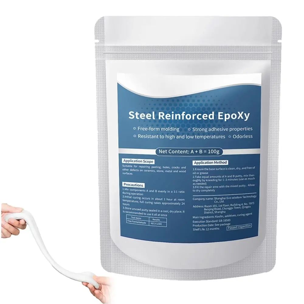 High-Strength Multi-Purpose Repair Clay, Strong Adhesive for Plastic Metal Ceramic Wood Tile Glass, All Purpose Pool Clay for Bonding, Adhesive for Cracks, Super Strong Adhesion