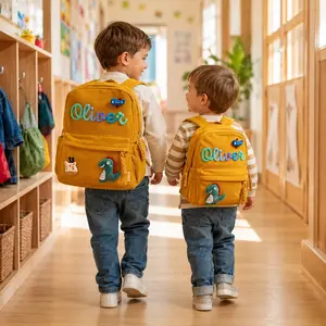 AS1010 School Gift Personalized Name Decoration School Bag Colorful Decorative Backpack Student Gift