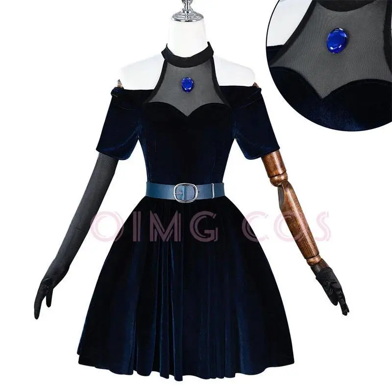 Alien Stage Mizi Cosplay Costume Uniform Jacquard Fabric Wig Anime Chinese Style Halloween Costumes for Women Game