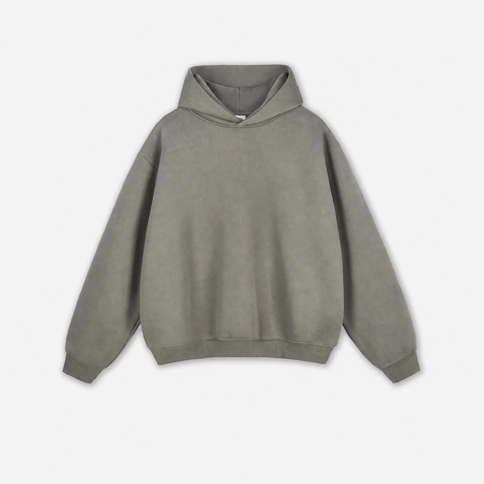 350G Heavyweight Fleece Hoodie for Men | Boxy Short Wide Silhouette Tailored Fitted Hooded Top