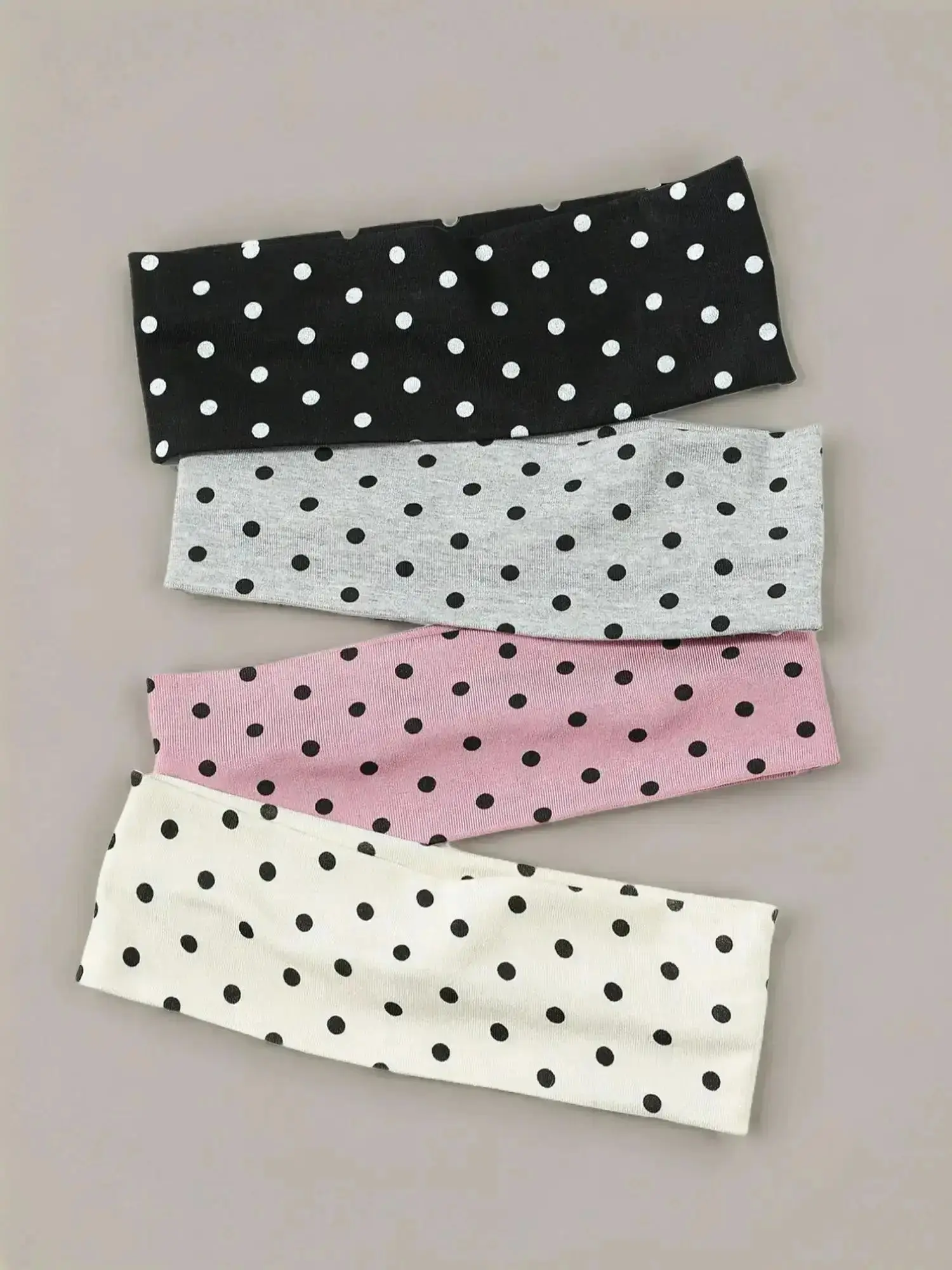 🎀 Polka Dot Wide Headband | Soft Stretch Hair Band for Women & Girls, Thick Hair, Everyday Wear, Sporty Casual Style