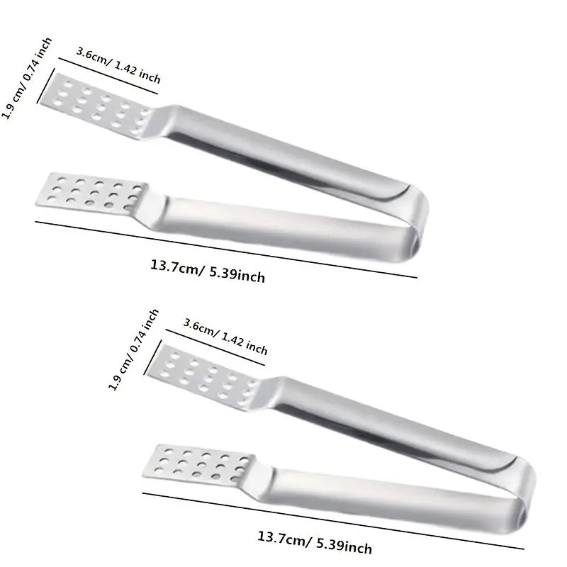 2pcs Tea Bag Squeezer Stainless Steel Tea Bag Tongs Tea Bag Strainer Clip for Loose Tea Loose Leaf Gripping Ice Cube, Tea Bag Sugar, Strainer Clip for Gripping Ice Cube, Sugar, Tea