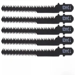 Double-tooth Jigsaw Blades for Curved Cutting, Ideal for Fast Arc Cutting of Hard & Soft Wood, Plywood and Plastics