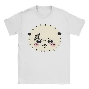 Funny Chiikawas Rakko T-Shirts Men Round Neck Cotton T Shirts  Short Sleeve Tees Unique Topsgood graphic tees