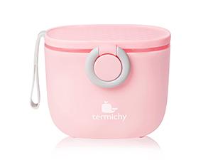 Termichy Stackable Formula Dispenser Portable Milk Powder Container, 2 Pack, Light Pink