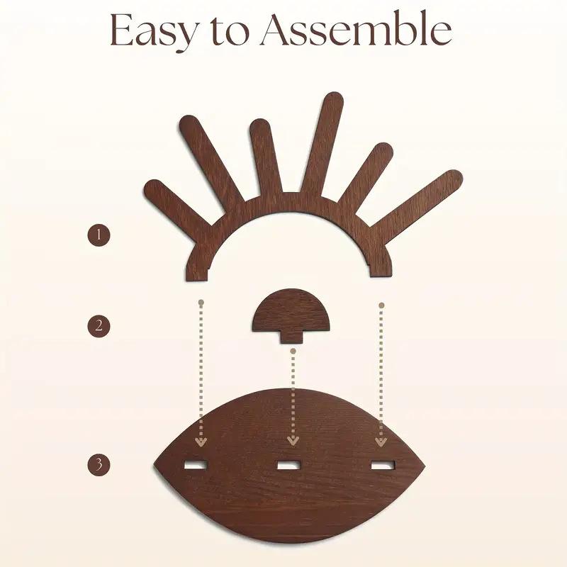 Wooden Ring Storage Display Rack, Crafted Jewelry Organizer, Jewelry Holder Organizer, Perfect Gift for Festive Occasions, Enhance Your Home Decor